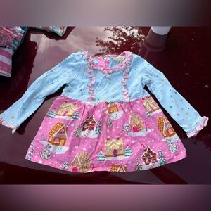 Matilda Jane Blue and Pink Long Sleeve Tee